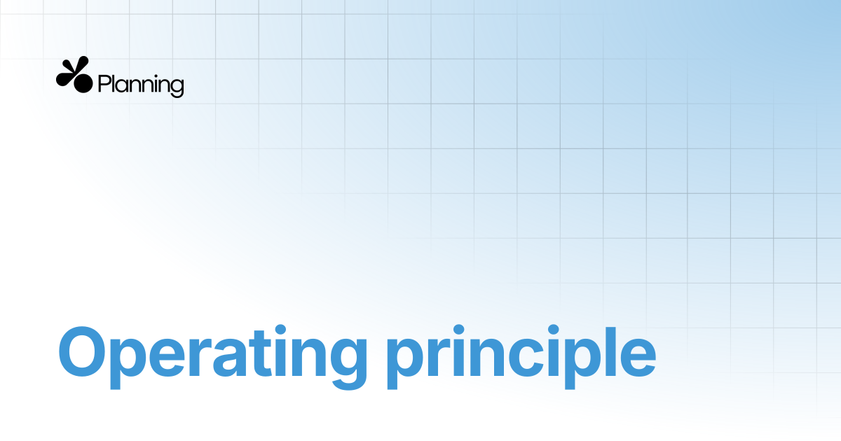 Operating principle | Yoplanning documentation